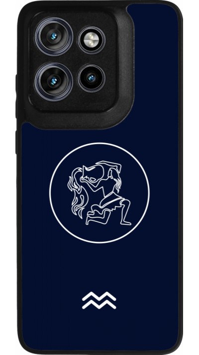 Motorola Moto S50 Case Hülle - Silikon schwarz Astrologie Wassermann