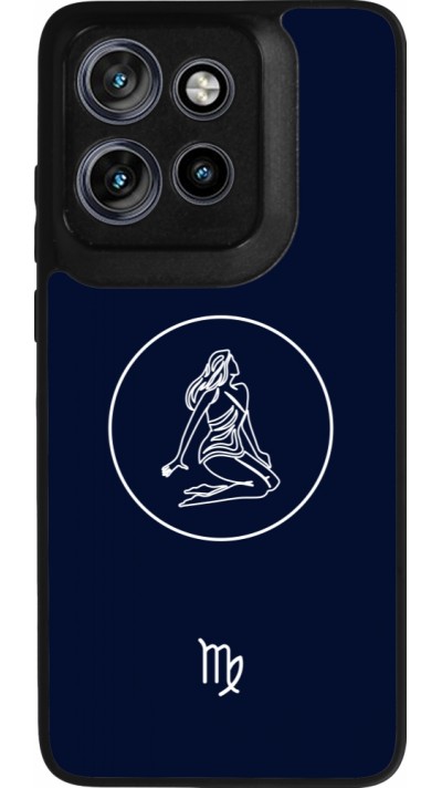 Coque Motorola Moto S50 - Silicone rigide noir Astrologie Vierge