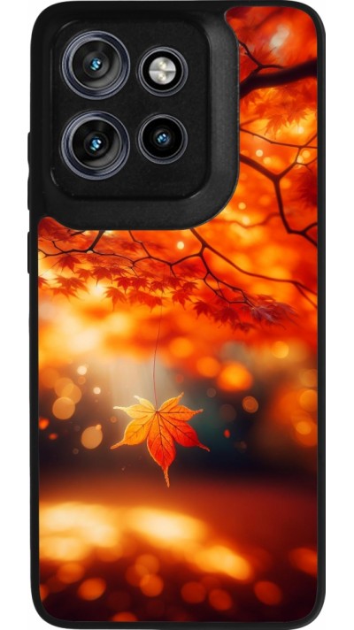 Motorola Moto S50 Case Hülle - Silikon schwarz Herbst Magisch Orange