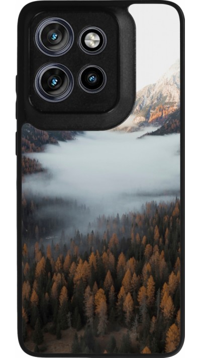 Motorola Moto S50 Case Hülle - Silikon schwarz Autumn 22 forest lanscape