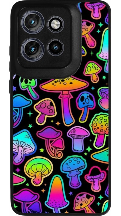 Motorola Moto S50 Case Hülle - Silikon schwarz Autumn 2024 magic mushrooms