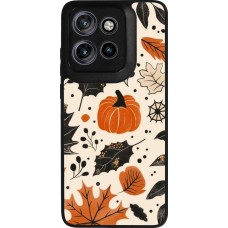 Coque Motorola Moto S50 - Silicone rigide noir Autumn 2024 nature