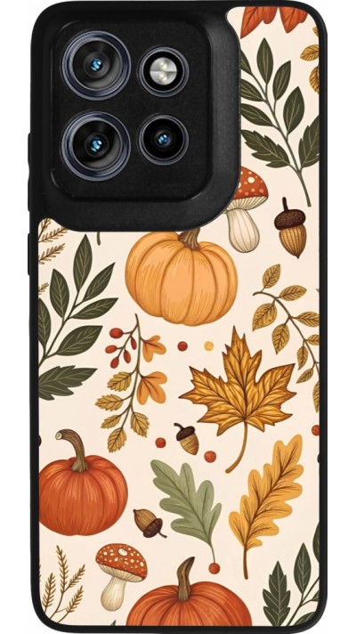 Motorola Moto S50 Case Hülle - Silikon schwarz Autumn 25 Autumn pattern