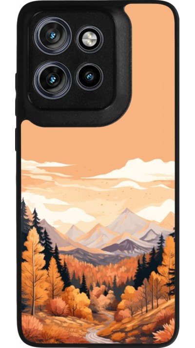 Motorola Moto S50 Case Hülle - Silikon schwarz Autumn 25 Mountains