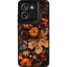 Coque Motorola Moto S50 - Silicone rigide noir Autumn 25 Pumpkin
