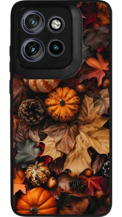 Motorola Moto S50 Case Hülle - Silikon schwarz Autumn 25 Pumpkin