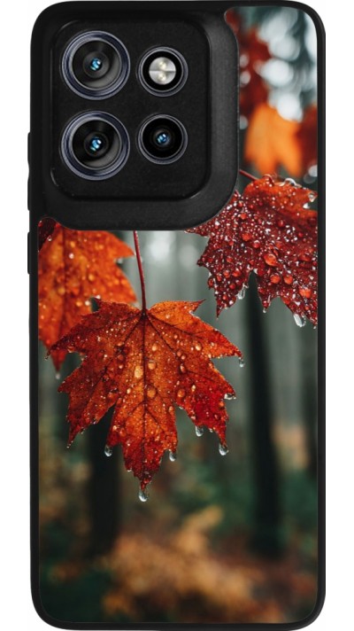 Motorola Moto S50 Case Hülle - Silikon schwarz Autumn 25 Rain