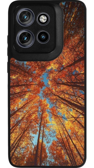 Motorola Moto S50 Case Hülle - Silikon schwarz Autumn 25 Trees