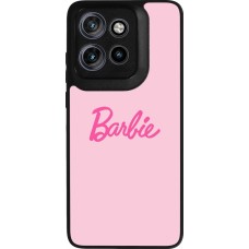 Coque Motorola Moto S50 - Silicone rigide noir Barbie Text