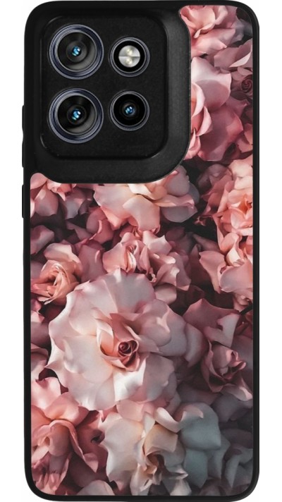 Motorola Moto S50 Case Hülle - Silikon schwarz Beautiful Roses