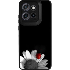 Motorola Moto S50 Case Hülle - Silikon schwarz Black and white Cox