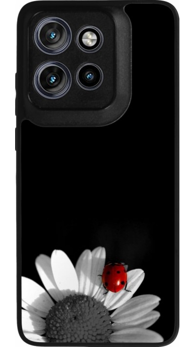 Motorola Moto S50 Case Hülle - Silikon schwarz Black and white Cox