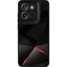 Motorola Moto S50 Case Hülle - Silikon schwarz Black Red Lines