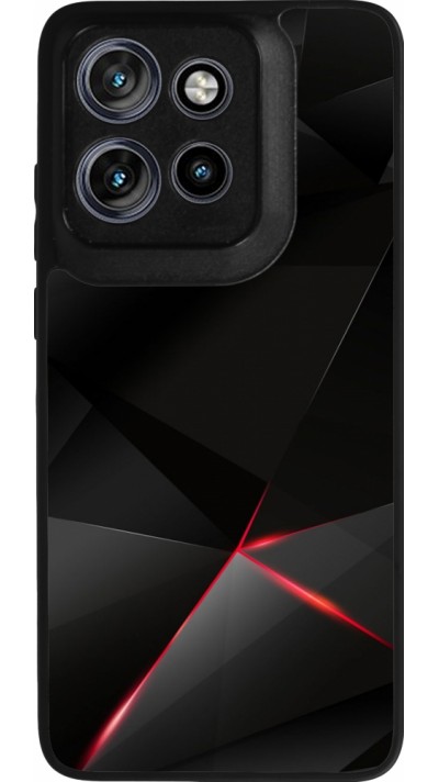 Motorola Moto S50 Case Hülle - Silikon schwarz Black Red Lines