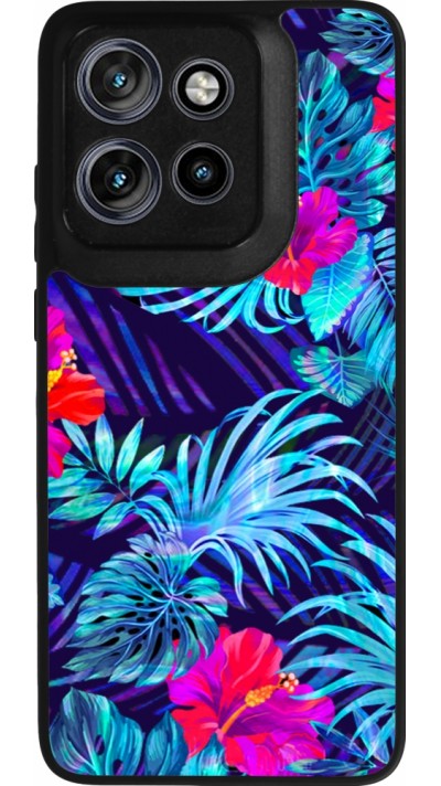 Motorola Moto S50 Case Hülle - Silikon schwarz Blue Forest