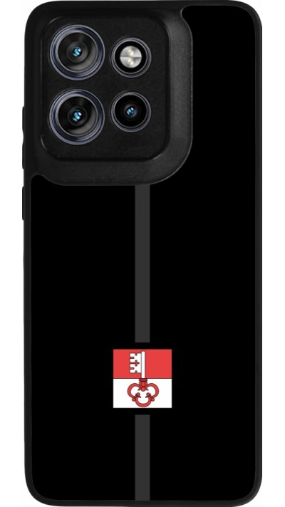 Motorola Moto S50 Case Hülle - Silikon schwarz Kanton OW schwarz