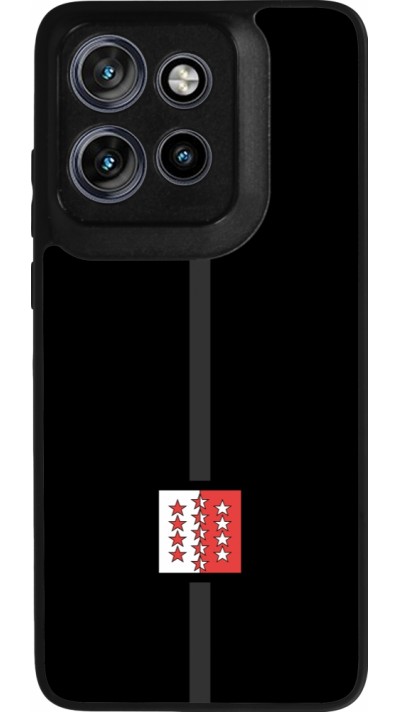 Motorola Moto S50 Case Hülle - Silikon schwarz Kanton VS schwarz