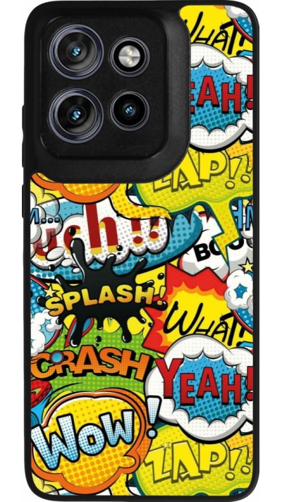 Coque Motorola Moto S50 - Silicone rigide noir Cartoons slogans