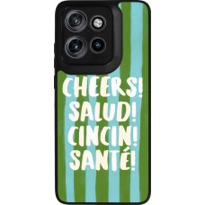 Coque Motorola Moto S50 - Silicone rigide noir Cheers 2026