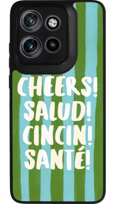 Coque Motorola Moto S50 - Silicone rigide noir Cheers 2026