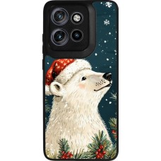 Coque Motorola Moto S50 - Silicone rigide noir Christmas 25 Bear