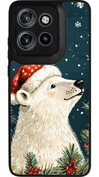 Coque Motorola Moto S50 - Silicone rigide noir Christmas 25 Bear