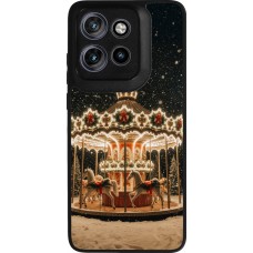 Motorola Moto S50 Case Hülle - Silikon schwarz Christmas 25 Carousel