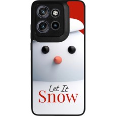 Coque Motorola Moto S50 - Silicone rigide noir Christmas 25 Xmas Snowman