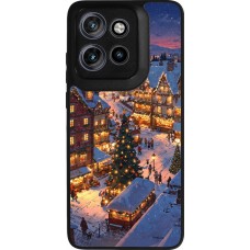 Coque Motorola Moto S50 - Silicone rigide noir Christmas 25 Xmas Village
