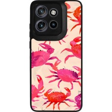 Coque Motorola Moto S50 - Silicone rigide noir Crabs Paint