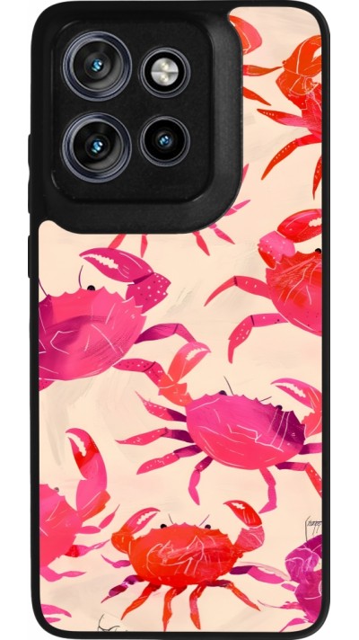 Motorola Moto S50 Case Hülle - Silikon schwarz Crabs Paint