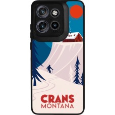 Motorola Moto S50 Case Hülle - Silikon schwarz Crans-Montana Cabane
