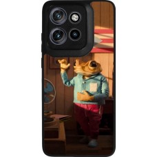 Motorola Moto S50 Case Hülle - Silikon schwarz Dancing frog DTMF