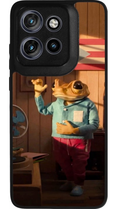 Motorola Moto S50 Case Hülle - Silikon schwarz Dancing frog DTMF