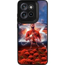 Coque Motorola Moto S50 - Silicone rigide noir Djokovic 23 Grand Slam