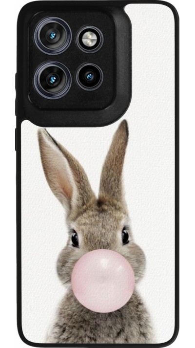 Motorola Moto S50 Case Hülle - Silikon schwarz Easter 2023 bubble gum bunny