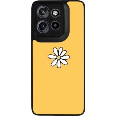 Motorola Moto S50 Case Hülle - Silikon schwarz Easter 2023 daisy