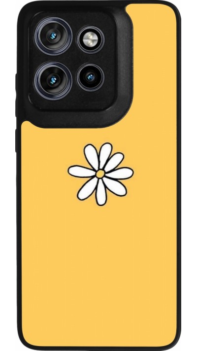Motorola Moto S50 Case Hülle - Silikon schwarz Easter 2023 daisy