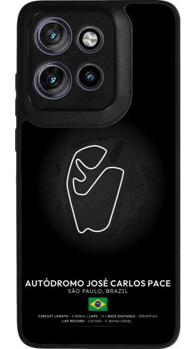 Motorola Moto S50 Case Hülle - Silikon schwarz F1 Track 2025 Brazil