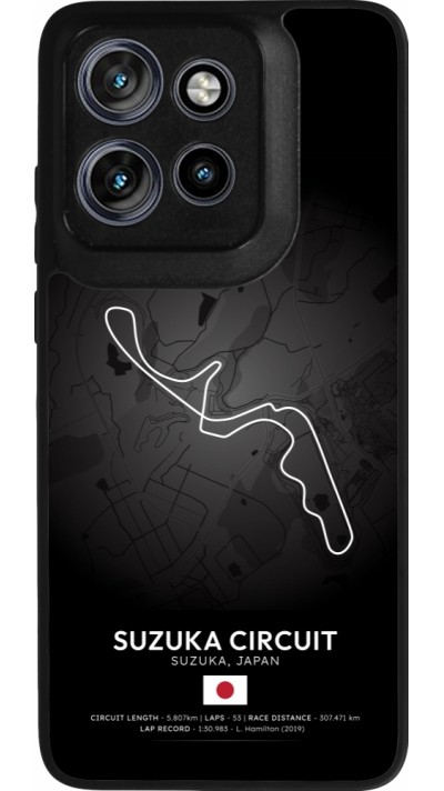 Motorola Moto S50 Case Hülle - Silikon schwarz F1 Track 2025 Japan