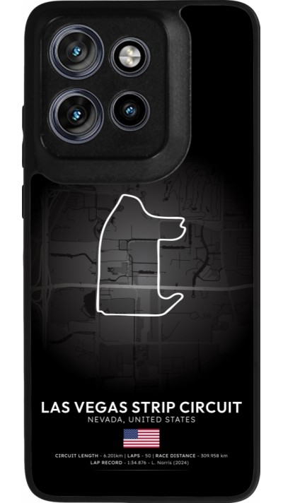 Motorola Moto S50 Case Hülle - Silikon schwarz F1 Track 2025 Las Vegas