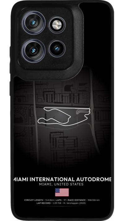 Motorola Moto S50 Case Hülle - Silikon schwarz F1 Track 2025 Miami