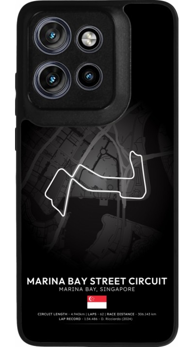 Motorola Moto S50 Case Hülle - Silikon schwarz F1 Track 2025 Singapore