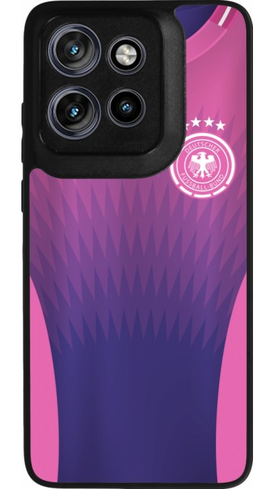Motorola Moto S50 Case Hülle - Silikon schwarz Deutschland Away personalisierbares Fussballtrikot