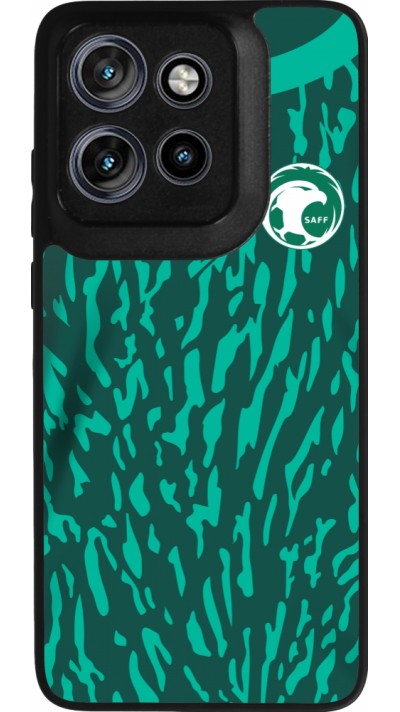 Motorola Moto S50 Case Hülle - Silikon schwarz Saudi-Arabien 2022 personalisierbares Fussballtrikot