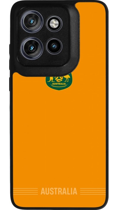 Motorola Moto S50 Case Hülle - Silikon schwarz Australien 2026 personalisierbares Fussballtrikot