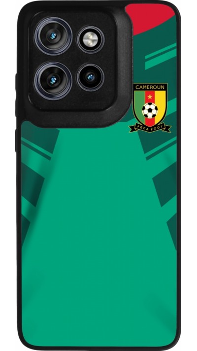 Motorola Moto S50 Case Hülle - Silikon schwarz Kamerun 2022 personalisierbares Fussballtrikot