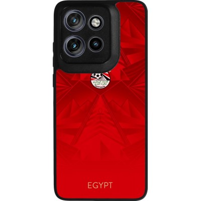 Coque Motorola Moto S50 - Silicone rigide noir Maillot de football Égypte 2026 personnalisable
