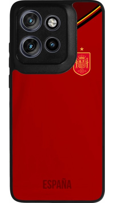Motorola Moto S50 Case Hülle - Silikon schwarz Spanien 2022 personalisierbares Fußballtrikot