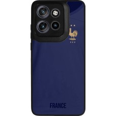 Motorola Moto S50 Case Hülle - Silikon schwarz Frankreich 2022 personalisierbares Fussballtrikot